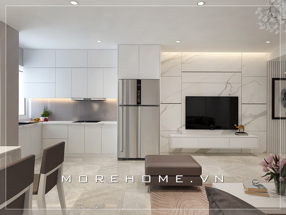 Gợi ý mẫu tủ bếp gỗ công nghiệp An Cường acrylic đẹp nhất